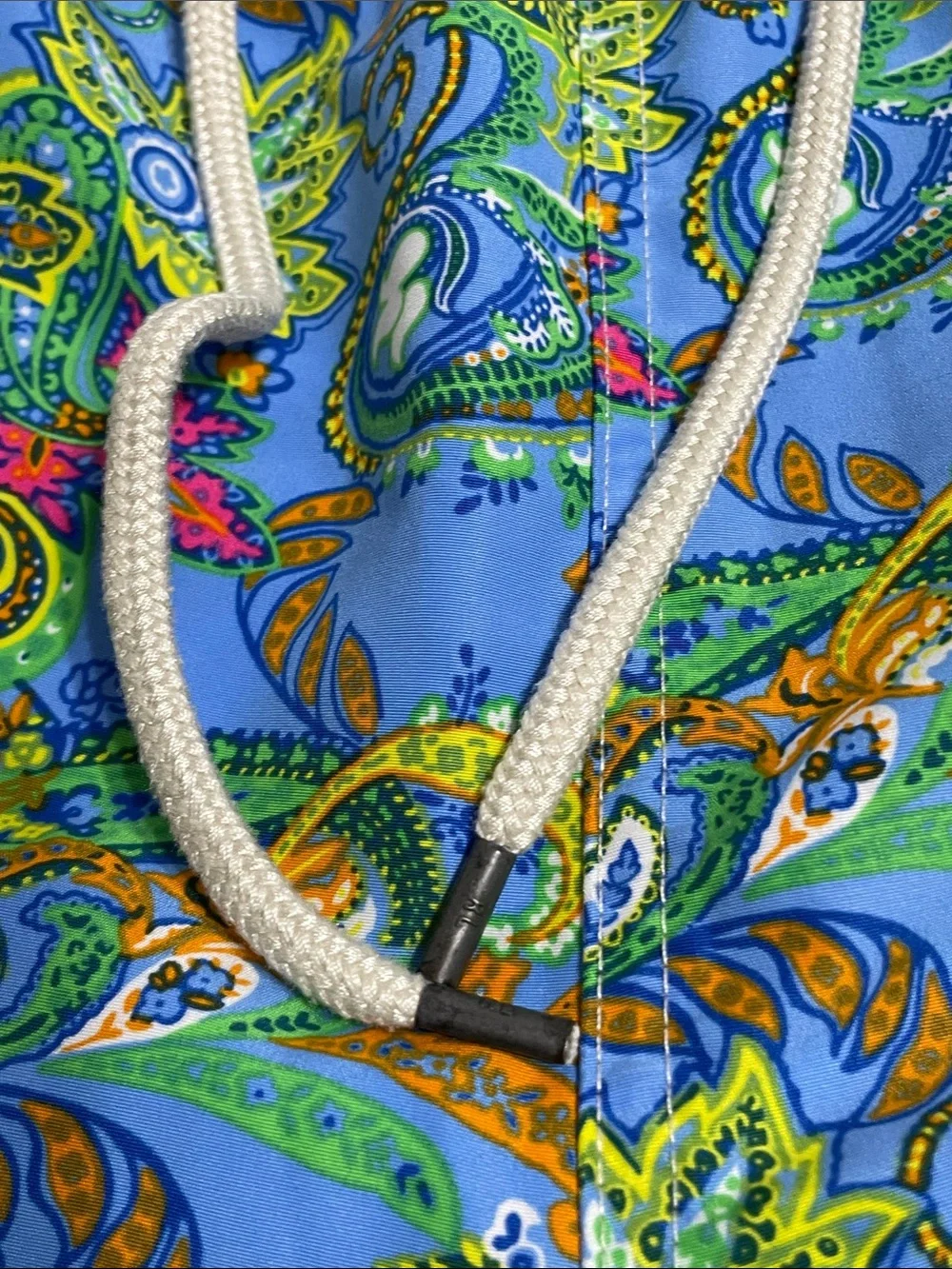 Polo Ralph Lauren Swimwear Blue Paisley Swim Trunks Men’s L Beach Cruisewear